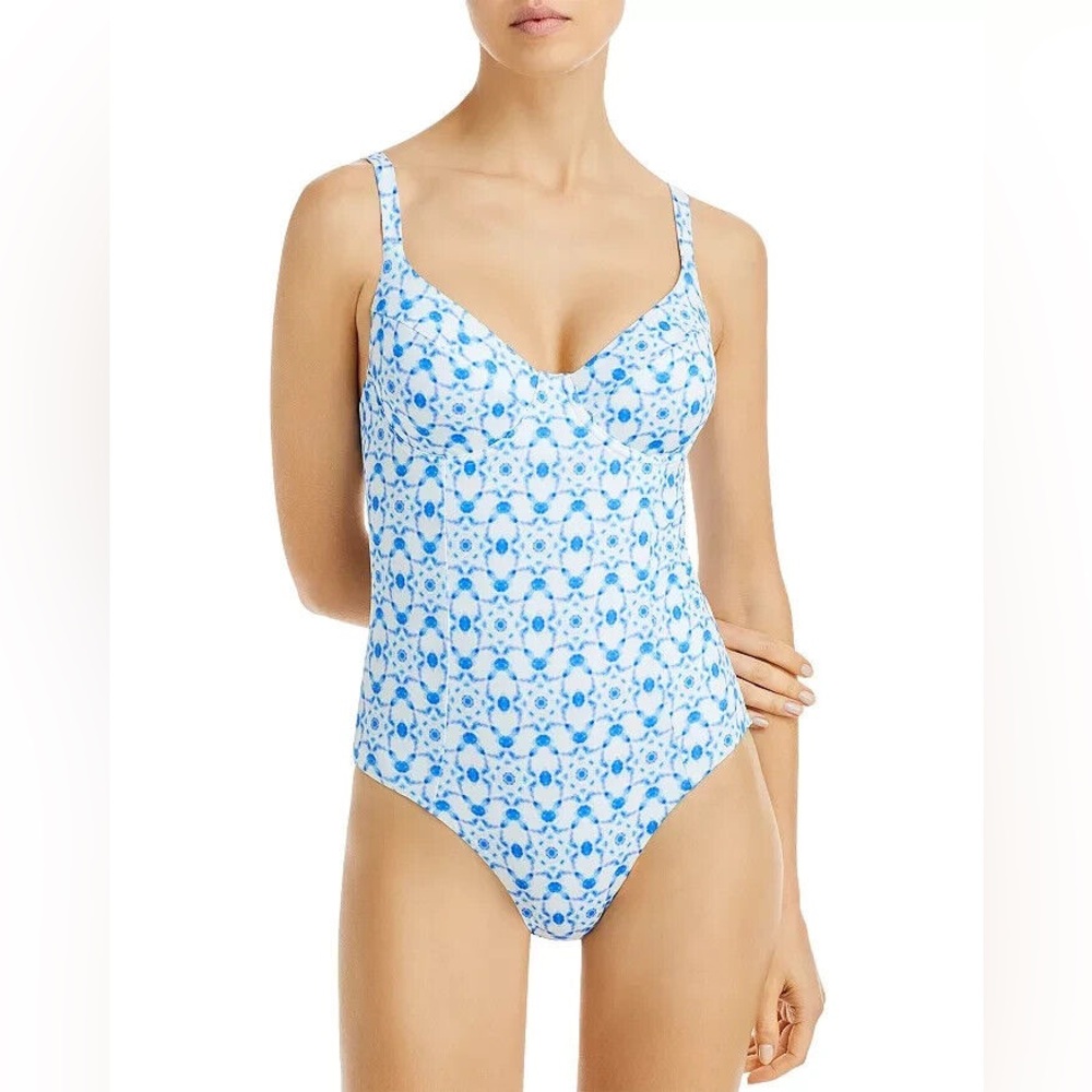 Vilebrequin Women’s Blue Ikat Medusa One Piece Swimsuit‎
